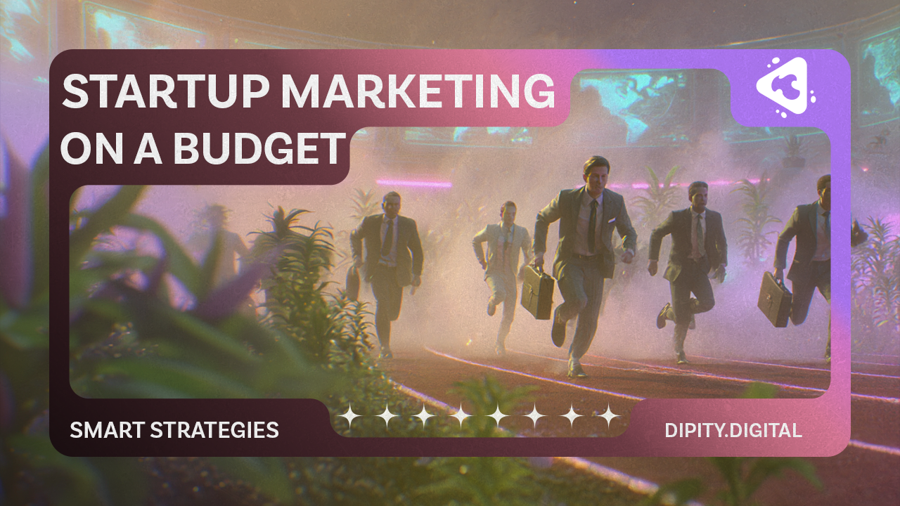 AI startup founders planning cost effective marketing strategies with growth charts and digital tools on laptop screen