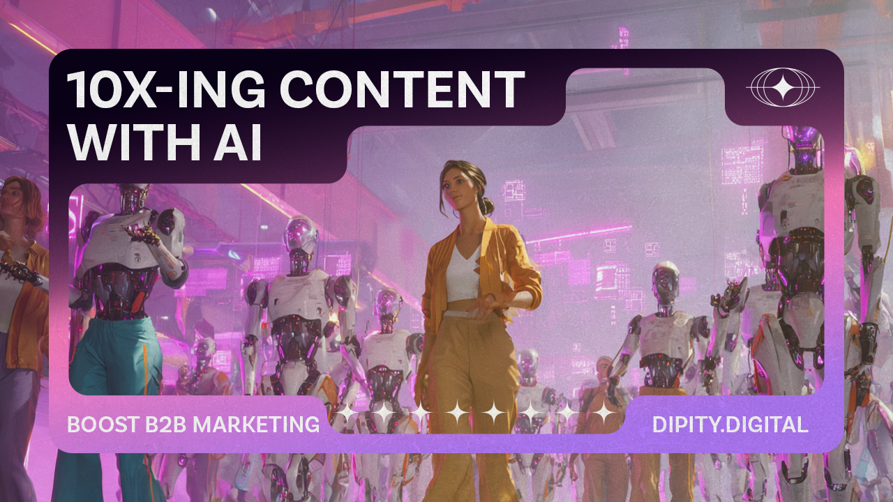 Visual for Organic Content Growth showing the new rules for Answer Engine Optimization with a retro computer and stacks of documents symbolizing the shift in SEO